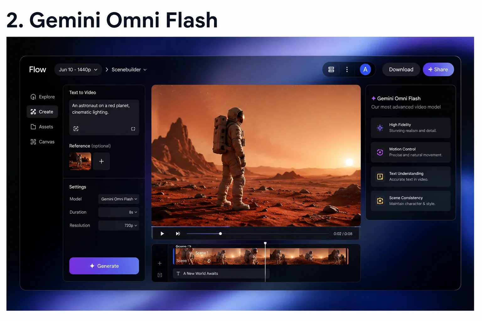 Google Flow AI Gemini Omni Flash video editing feature 2026