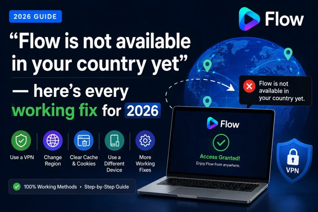 Google Flow not available in your country error message fix 2026